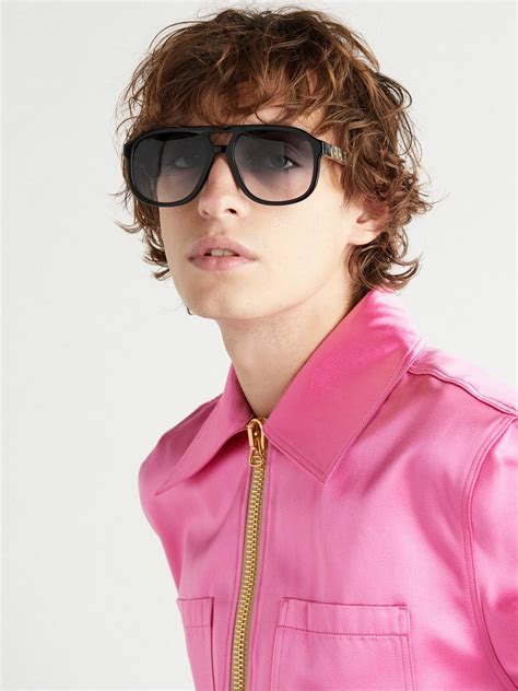 occhiali aviator gucci grittato|Gucci Aviator.